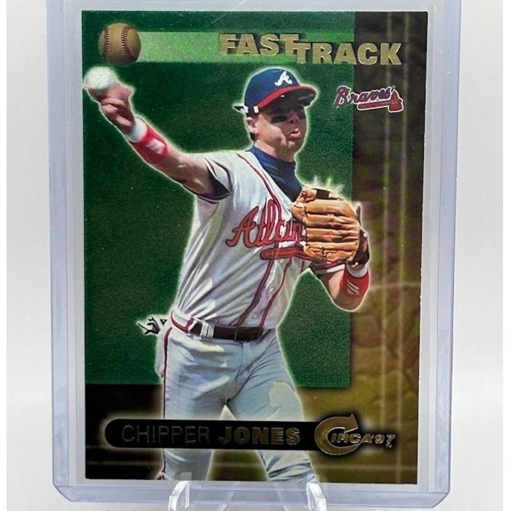 Chipper Jones Fast Track 1997 Fleer SkyBox Circa 97 #5 of 10 MLB Atlanta‎ Braves